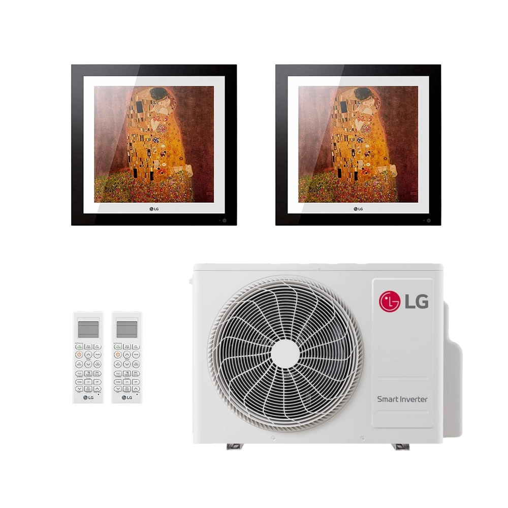 Ar-Condicionado Multi Split Inverter LG 18.000 (2x Evap Artcool Gallery 12.000) Só Frio 220V