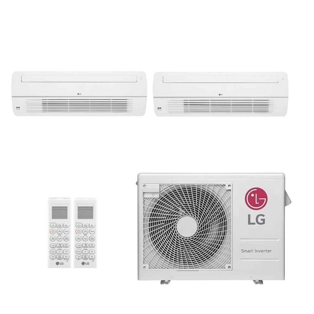 Ar-Condicionado Multi Split Inverter LG 21.000 (1x Evap Cassete 1 Via 9.000 + 1x Evap Cassete 1 Via 18.000) Quente/Frio 220V								