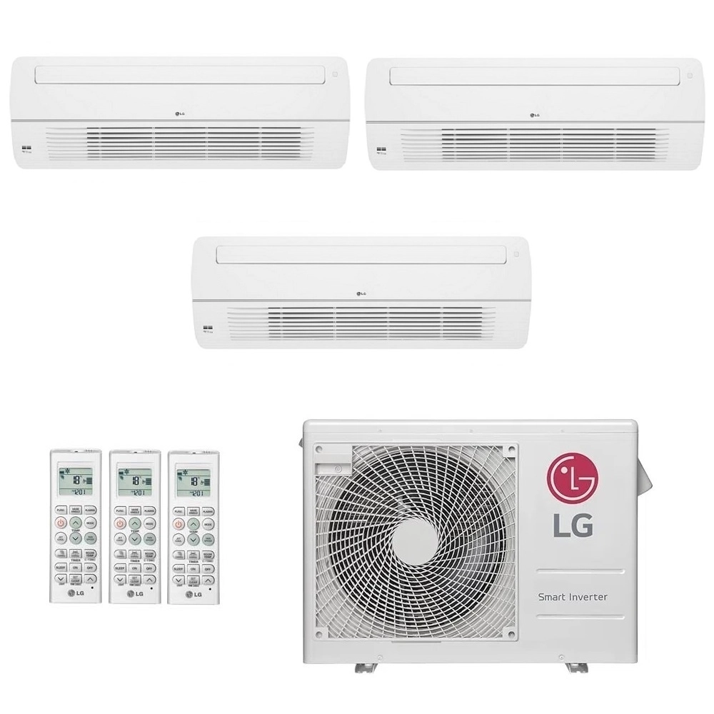 Ar-Condicionado Multi Split Inverter LG 24.000 (1x Evap Cassete 1 Via 7.000 + 2x Evap Cassete 1 Via 12.000) Quente/Frio 220V								