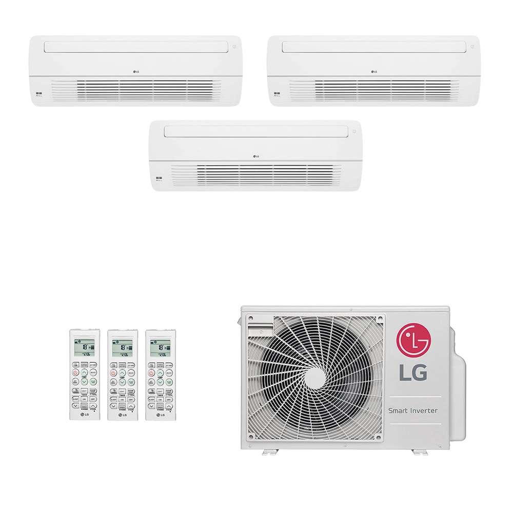 Ar-Condicionado Multi Split Inverter LG 24.000 (1x Evap Cassete 1 Via 7.000 + 2x Evap Cassete 1 Via 9.000) Só Frio 220V