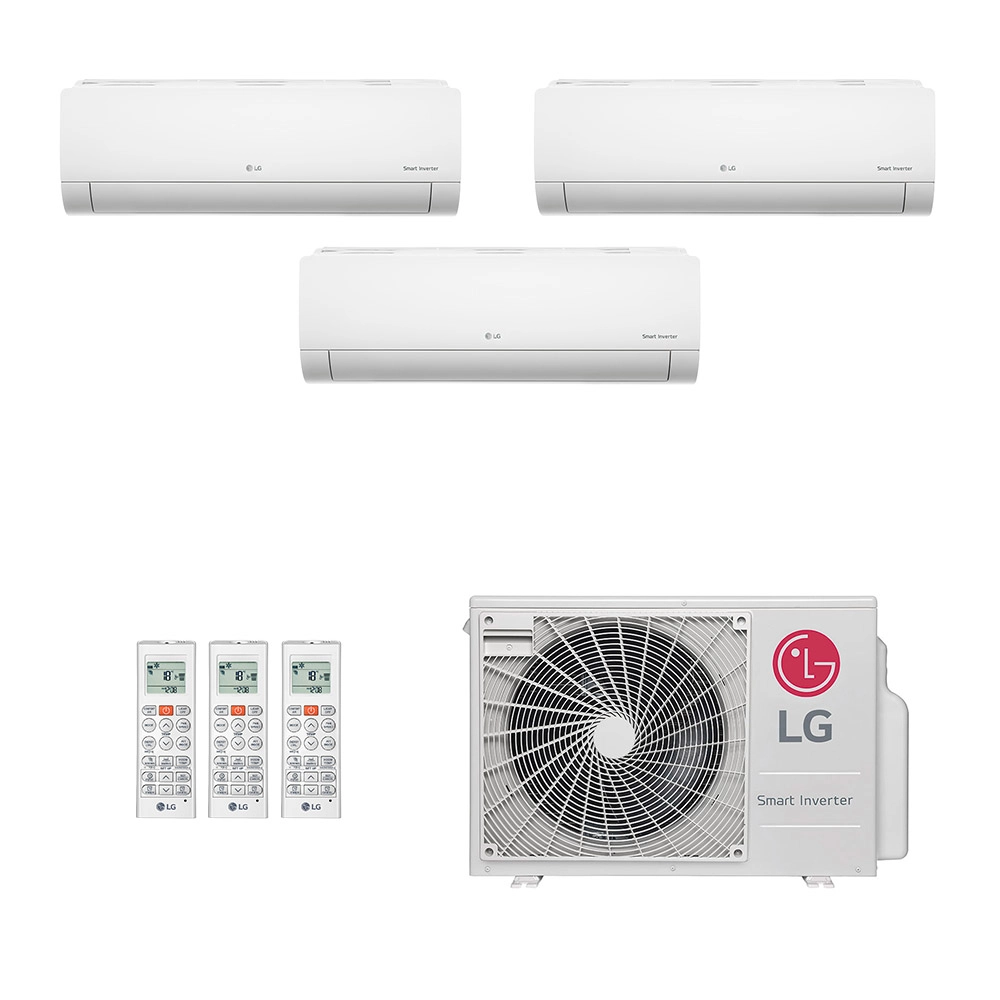 Ar-Condicionado Multi Split Inverter LG 24.000 (3x Evap HW 12.000) Só Frio 220V								