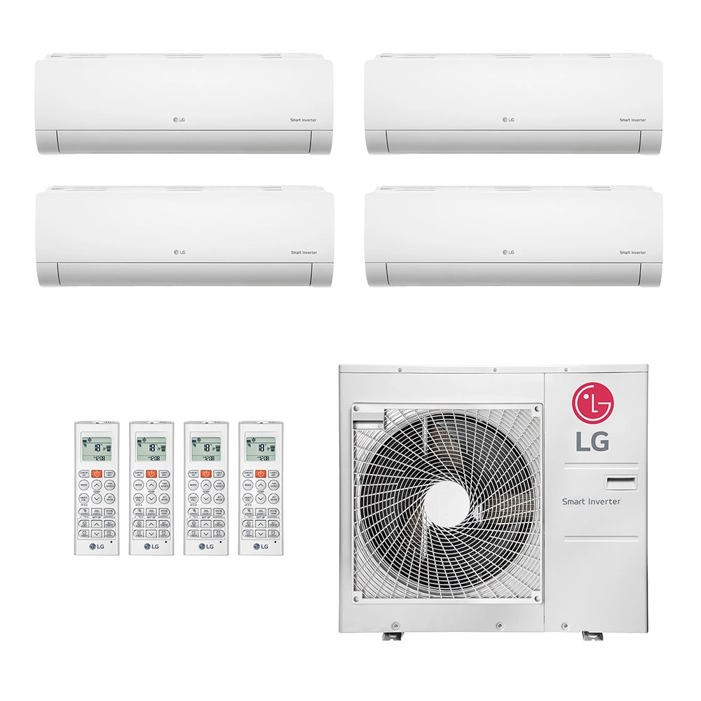 Ar-Condicionado Multi Split Inverter LG 30.000 (1x Evap HW 9.000 + 2x Evap HW 12.000 + 1x Evap HW 18.000) Quente/Frio 220V