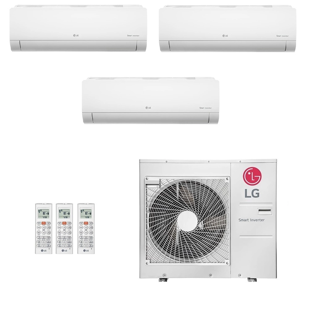 Ar-Condicionado Multi Split Inverter LG 30.000 (2x Evap HW 12.000 + 1x Evap HW 24.000) Quente/Frio 220V Ar-Condicionado Multi Split Inverter LG 30.000 (2x Evap HW 12.000 + 1x Evap HW 24.000) Quente/Frio 220V