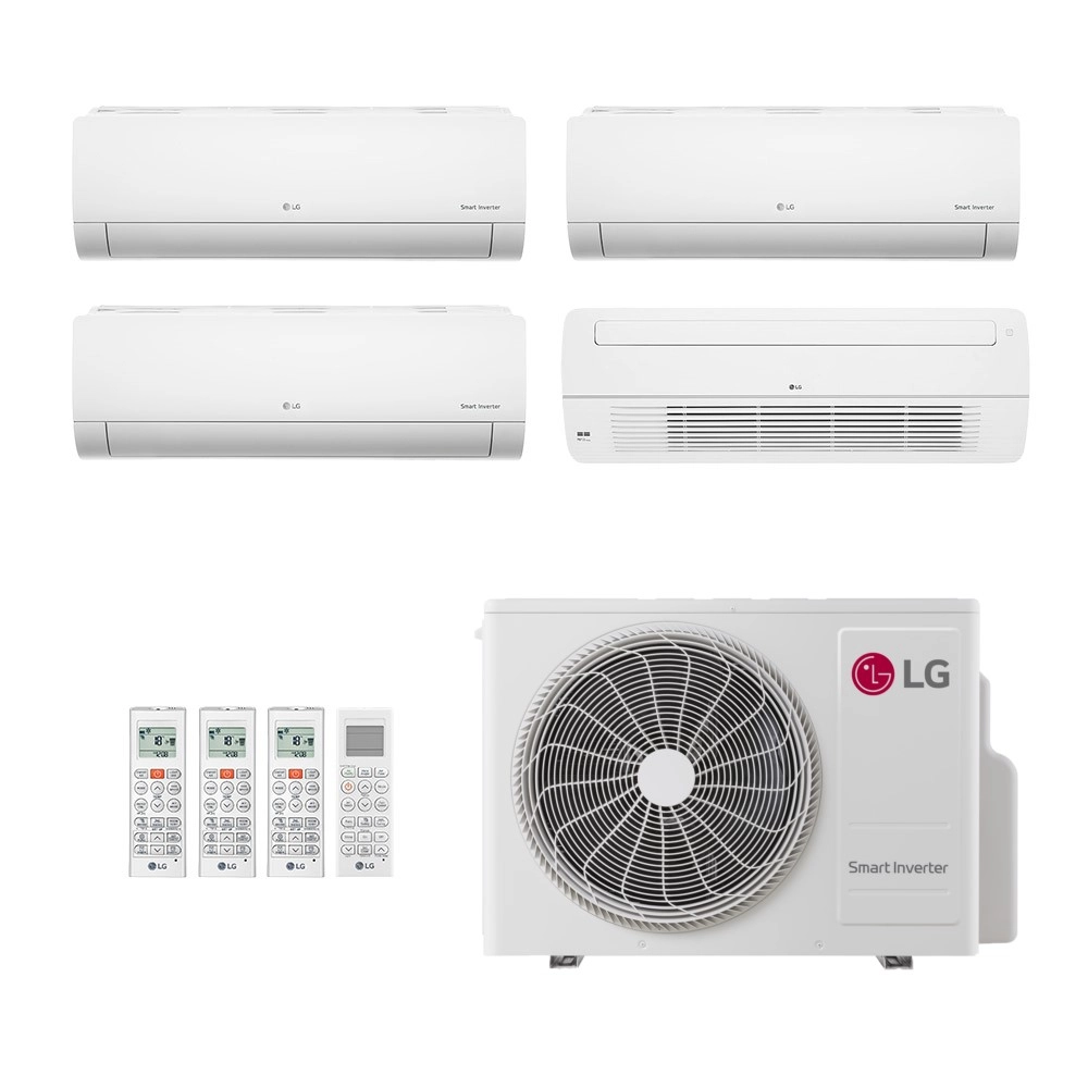 Ar-Condicionado Multi Split Inverter LG 30.000 (3x Evap HW 9.000 + 1x Evap Cassete 1 Via 12.000) Só Frio 220V								