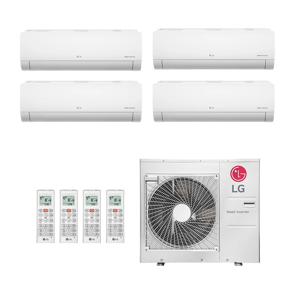 Ar-Condicionado Multi Split Inverter LG 30.000 (3x Evap HW 9.000 + 1x Evap HW 24.000) Quente/Frio 220V