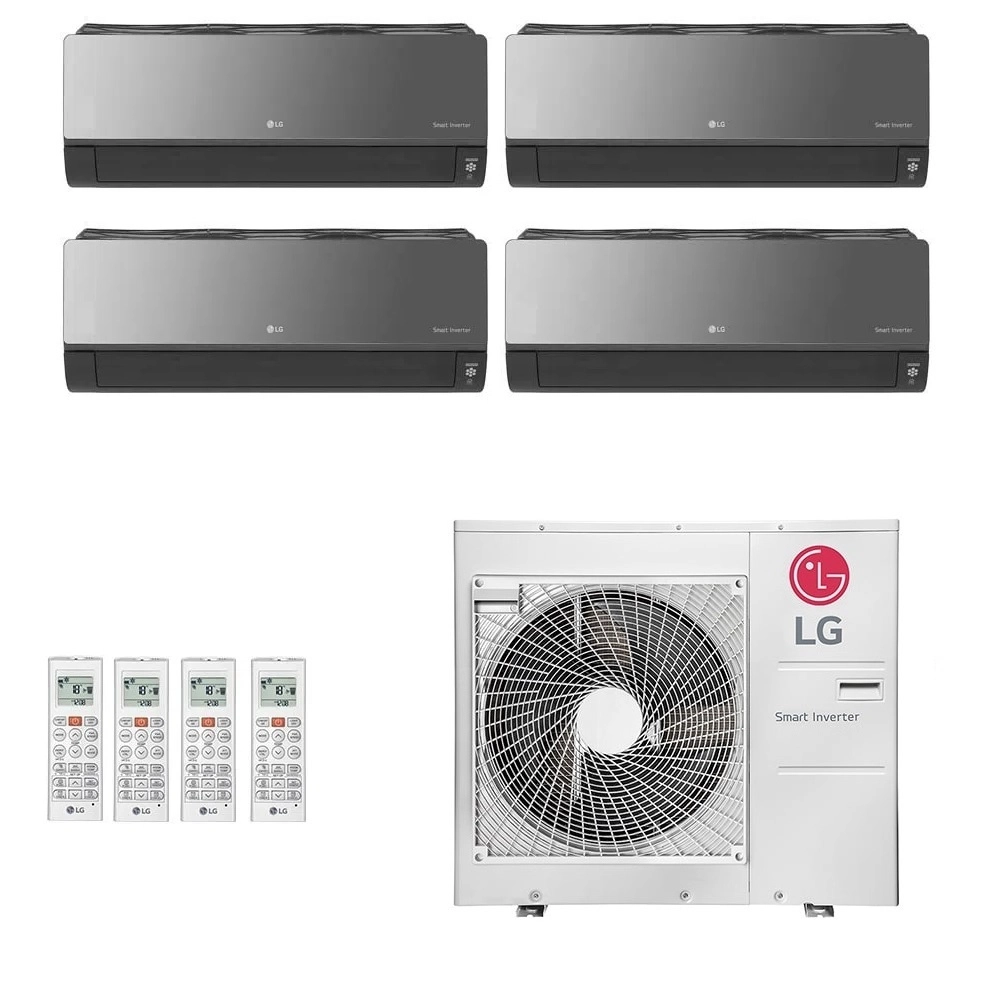 Ar-Condicionado Multi Split Inverter LG 30.000 (3x Evap HW Artcool 9.000 + 1x Evap HW Artcool 18.000) Quente/Frio 220V Ar-Condicionado Multi Split Inverter LG 30.000 (3x Evap HW Artcool 9.000 + 1x Evap HW Artcool 18.000) Quente/Frio 220V
