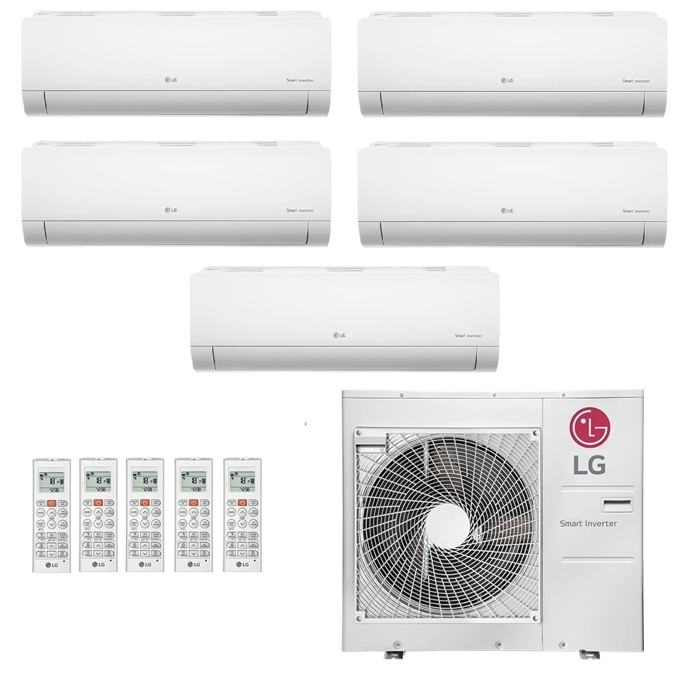 Ar-Condicionado Multi Split Inverter LG 36.000 (1x Evap HW 7.000 + 2x Evap HW 9.000 + 2x Evap HW 12.000) Quente/Frio 220V								
