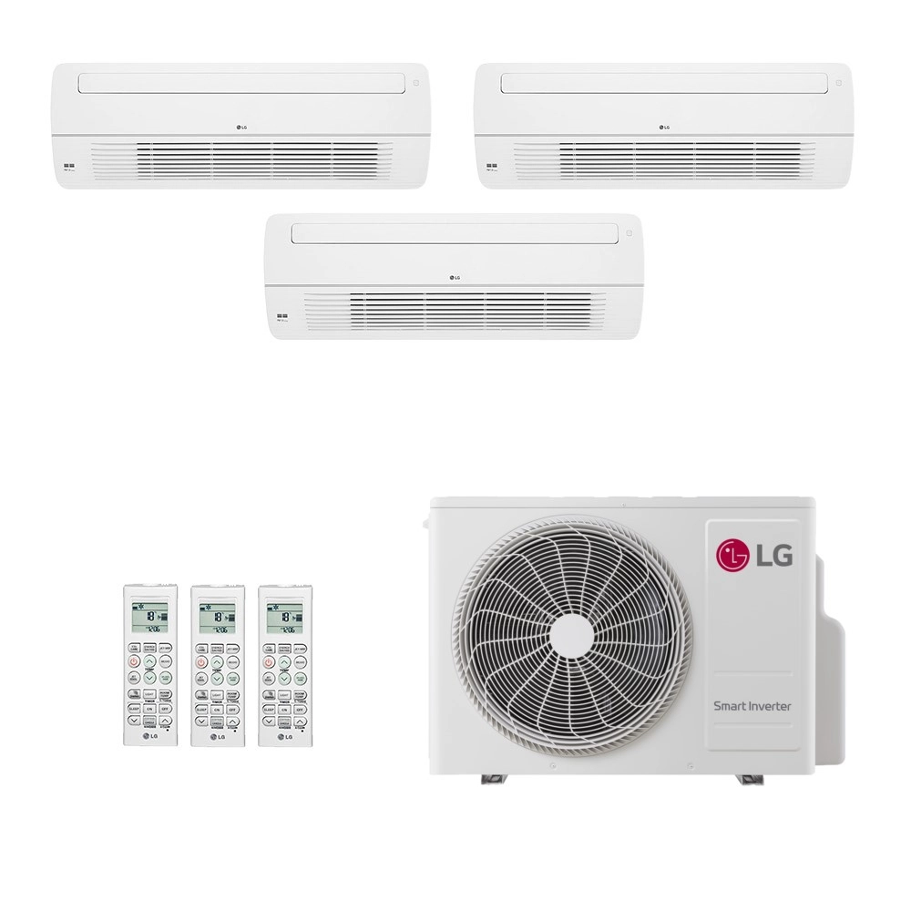 Ar-Condicionado Multi Split Inverter LG 36.000 (2x Evap Cassete 1 Via 7.000 + 1x Evap Cassete 1 Via 24.000) Só Frio 220V