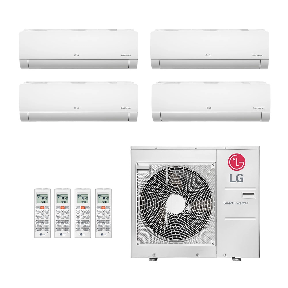 Ar-Condicionado Multi Split Inverter LG 36.000 (3x Evap HW 9.000 + 1x Evap HW 18.000) Quente/Frio 220V							