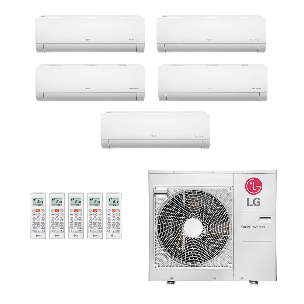 Ar-Condicionado Multi Split Inverter LG 36.000 (3x Evap HW 9.000 + 2x Evap HW 12.000) Quente/Frio 220V