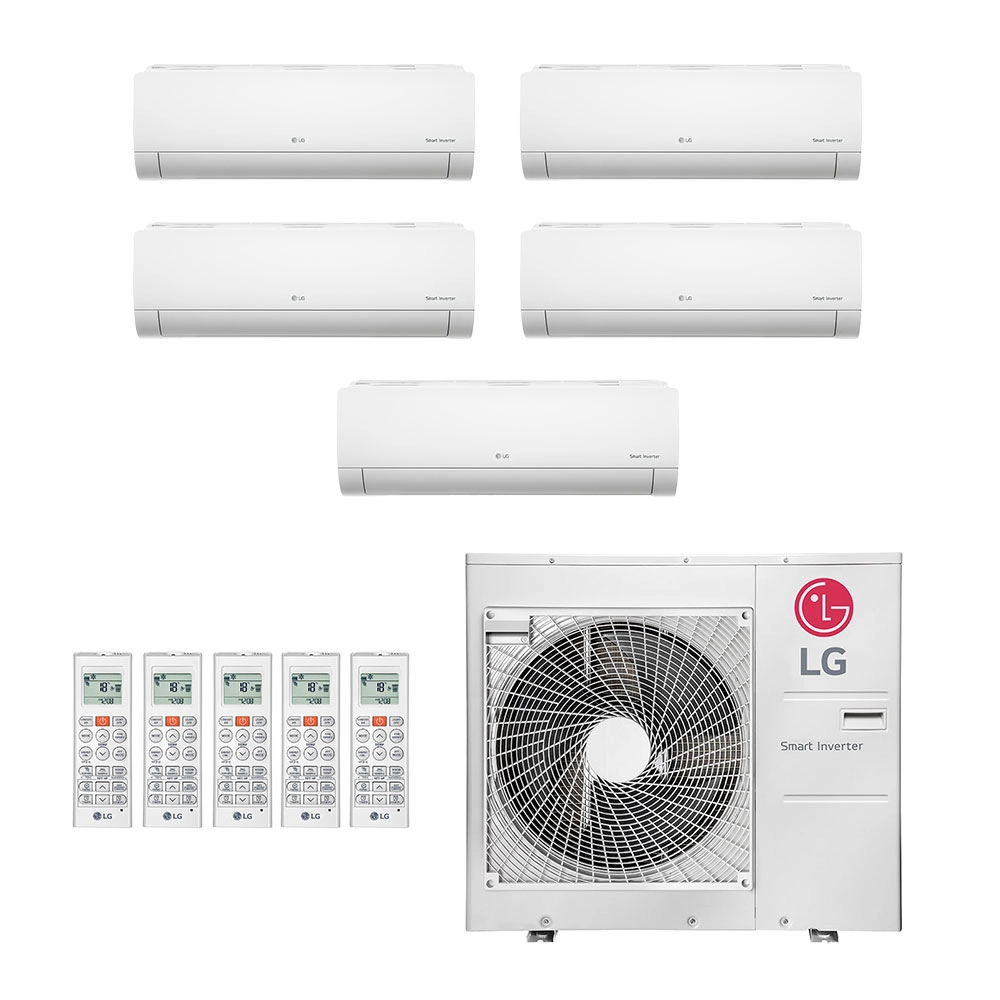 Ar-Condicionado Multi Split Inverter LG 36.000 (4x Evap HW 9.000 + 1x Evap HW 12.000) Quente/Frio 220V							