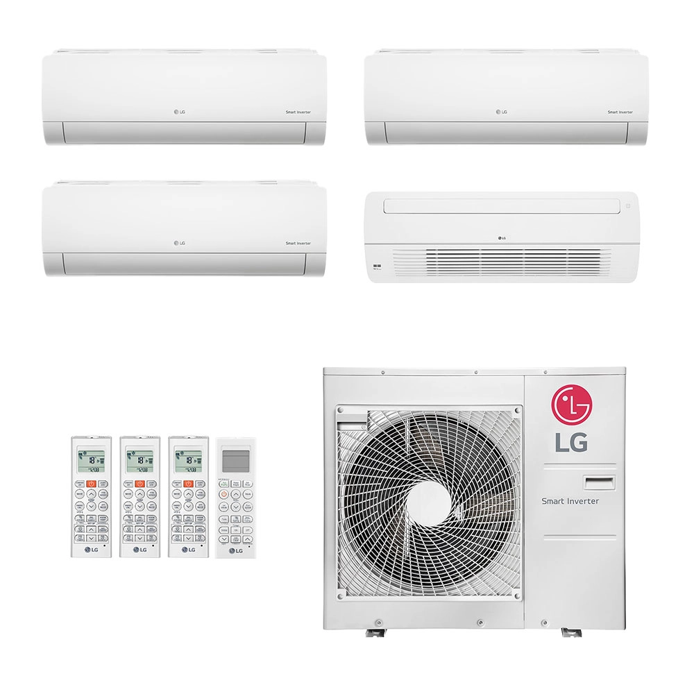 Ar-Condicionado Multi Split Inverter LG 48.000 (2x Evap HW 7.000 + 1x Evap HW 12.000 + 1x Evap Cassete 1 Via 18.000) Quente/Frio 220V Ar-Condicionado Multi Split Inverter LG 48.000 (2x Evap HW 7.000 + 1x Evap HW 12.000 + 1x Evap Cassete 1 Via 18.000) Quente/Frio 220V