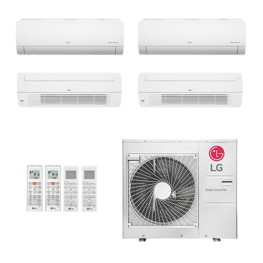 Ar-Condicionado Multi Split Inverter LG 48.000 (2x Evap HW 7.000 + 2x Evap Cassete 1 Via 18.000) Quente/Frio 220V Ar-Condicionado Multi Split Inverter LG 48.000 (2x Evap HW 7.000 + 2x Evap Cassete 1 Via 18.000) Quente/Frio 220V