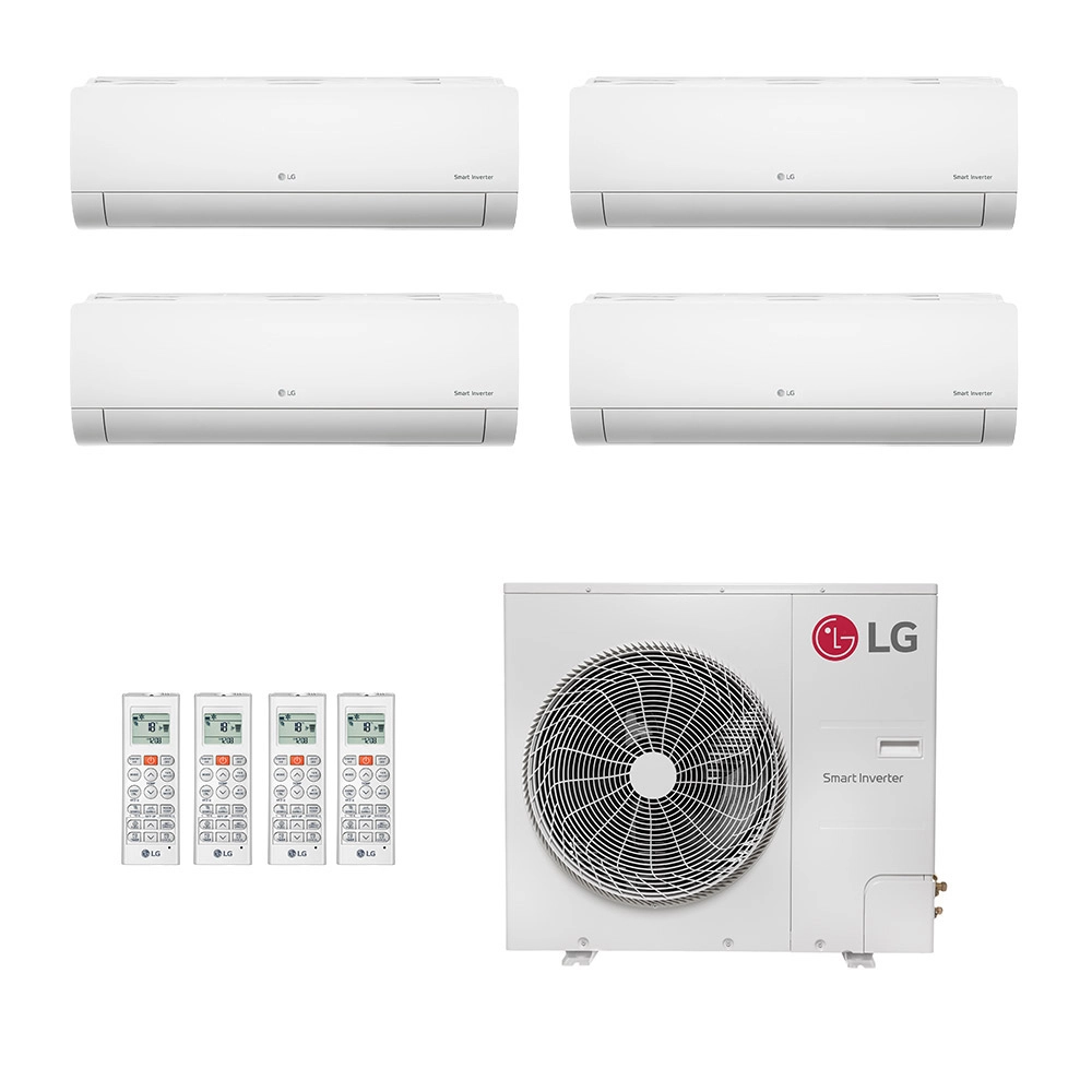 Ar-Condicionado Multi Split Inverter LG 48.000 (2x Evap HW 7.000 + 2x Evap HW 24.000) Só Frio 220V							