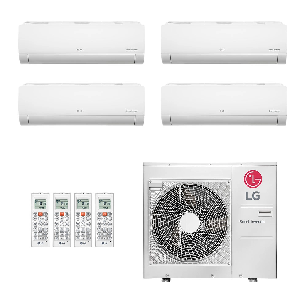 Ar-Condicionado Multi Split Inverter LG 48.000 (3x Evap HW 9.000 + 1x Evap HW 18.000) Quente/Frio 220V Ar-Condicionado Multi Split Inverter LG 48.000 (3x Evap HW 9.000 + 1x Evap HW 18.000) Quente/Frio 220V