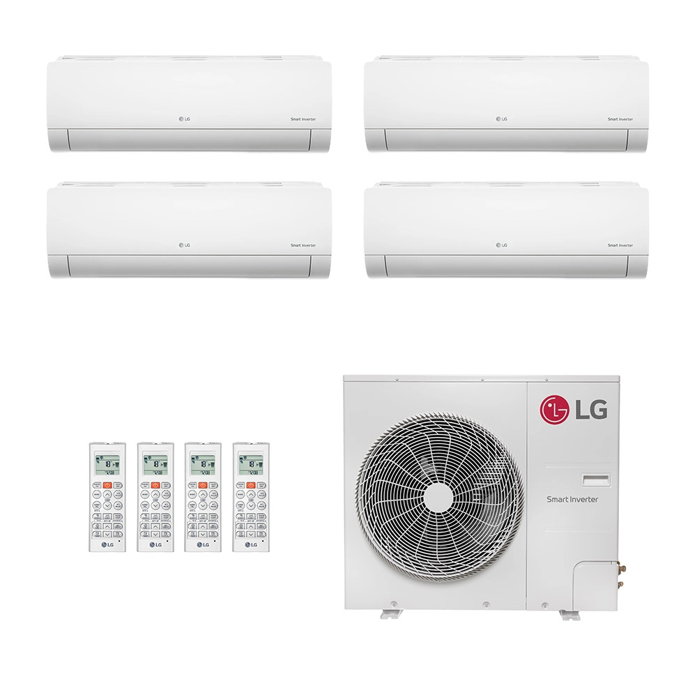 Ar-Condicionado Multi Split Inverter LG 48.000 (3x Evap HW 9.000 + 1x Evap HW 18.000) Só Frio 220V Ar-Condicionado Multi Split Inverter LG 48.000 (3x Evap HW 9.000 + 1x Evap HW 18.000) Só Frio 220V