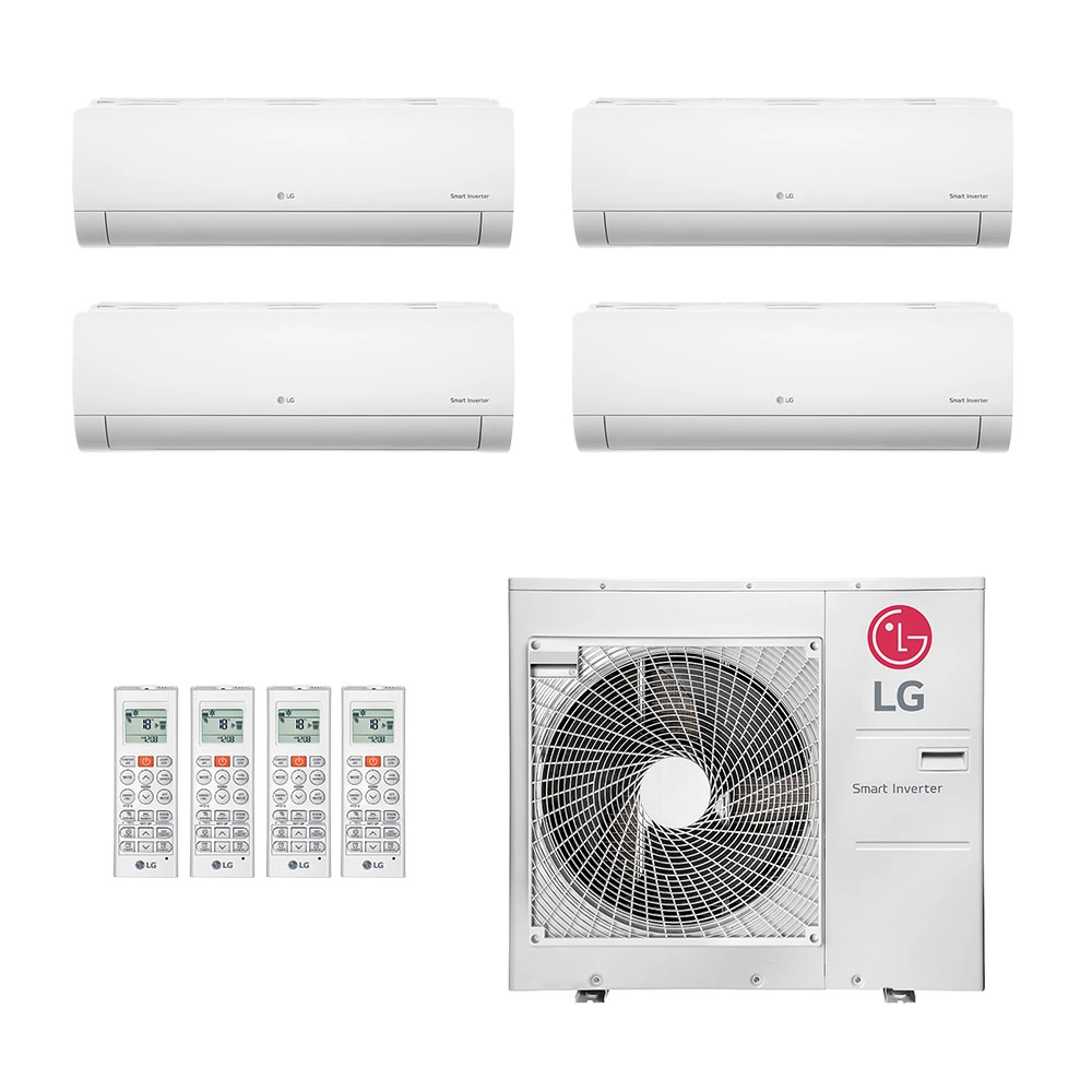 Ar-Condicionado Multi Split Inverter LG 48.000 (3x Evap HW 9.000 + 1x Evap HW 24.000) Quente/Frio 220V	