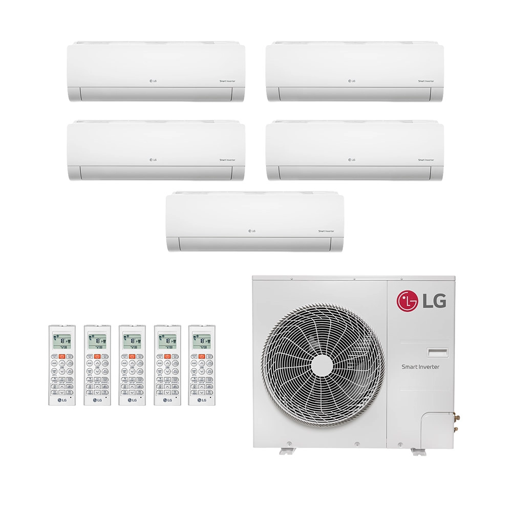 Ar-Condicionado Multi Split Inverter LG 48.000 (4x Evap HW 9.000 + 1x Evap HW 18.000) Só Frio 220V								