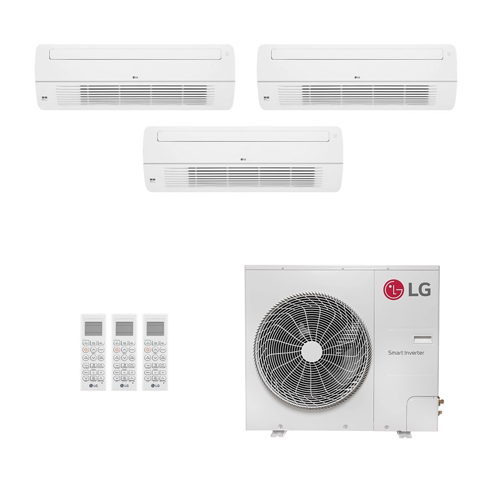 Ar-Condicionado Multi Split Inverter LG 54.000 (1x Evap Cassete 1 Via 9.000 + 2x Evap Cassete 1 Via 12.000) Só Frio 220V Ar-Condicionado Multi Split Inverter LG 54.000 (1x Evap Cassete 1 Via 9.000 + 2x Evap Cassete 1 Via 12.000) Só Frio 220V