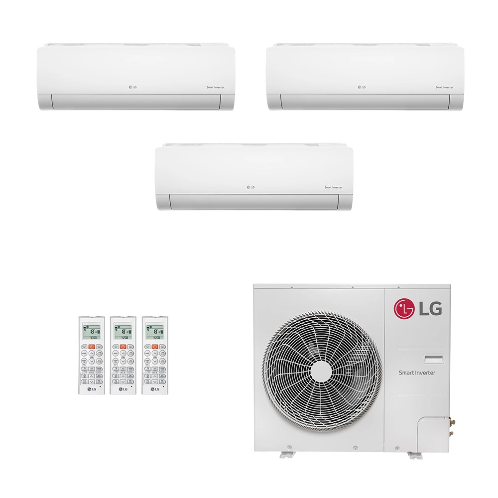 Ar-Condicionado Multi Split Inverter LG 54.000 (2x Evap HW 18.000 + 1x Evap HW 24.000) Só Frio 220V								