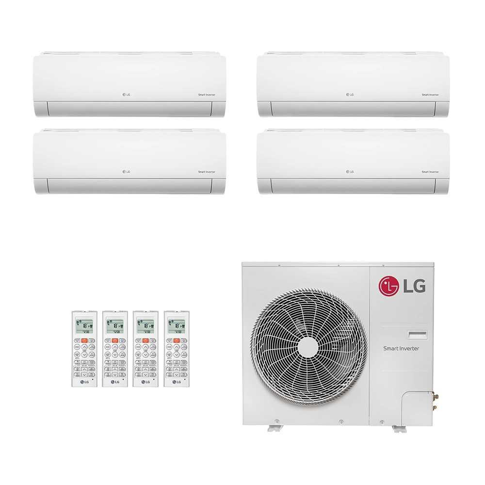Ar-Condicionado Multi Split Inverter LG 54.000 (2x Evap HW 9.000 + 1x Evap HW 12.000 + 1x Evap HW 18.000) Só Frio 220V								