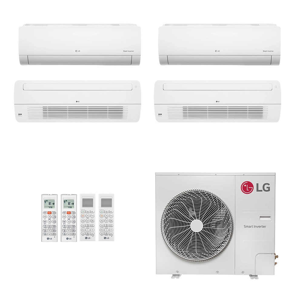 Ar-Condicionado Multi Split Inverter LG 54.000 (2x Evap HW 9.000 + 2x Evap Cassete 1 Via 18.000) Só Frio 220V Ar-Condicionado Multi Split Inverter LG 54.000 (2x Evap HW 9.000 + 2x Evap Cassete 1 Via 18.000) Só Frio 220V