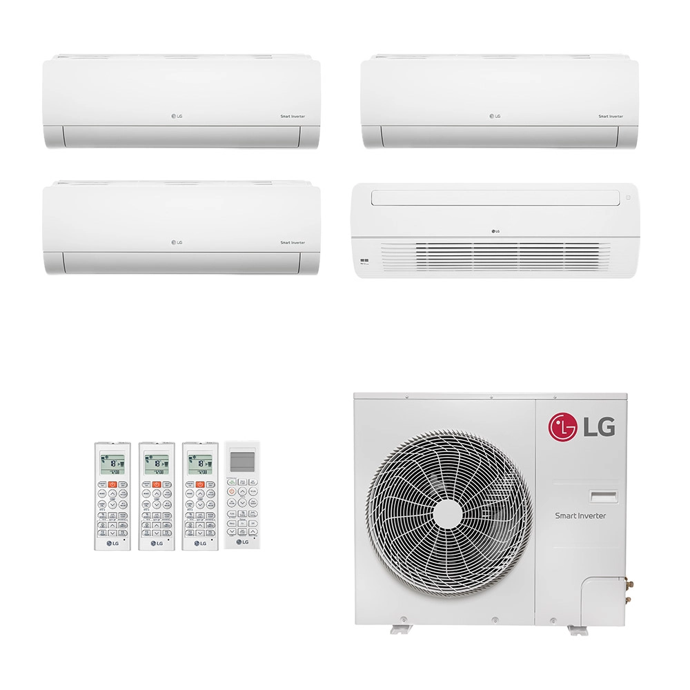 Ar-Condicionado Multi Split Inverter LG 54.000 (3x Evap HW 9.000 + 1x Evap Cassete 1 Via 18.000) Só Frio 220V Ar-Condicionado Multi Split Inverter LG 54.000 (3x Evap HW 9.000 + 1x Evap Cassete 1 Via 18.000) Só Frio 220V