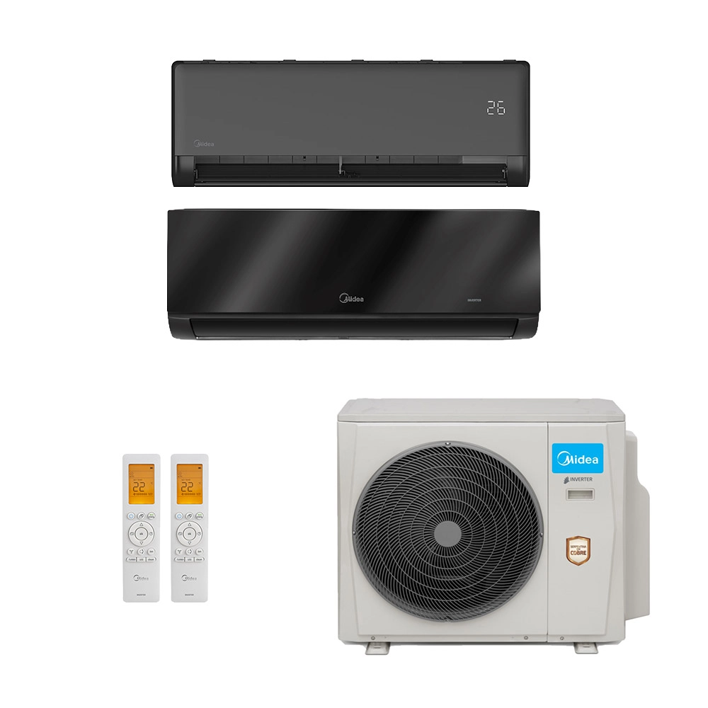 Ar-Condicionado Multi Split Inverter Midea 36.000 (1x Evap HW 9.000 + 1x Evap HW 24.000) Quente/Frio 220V