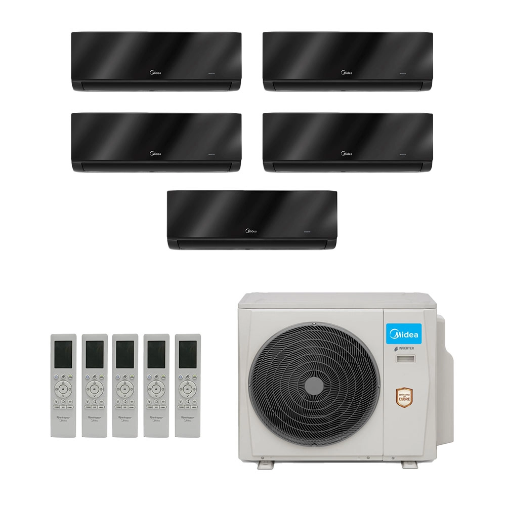 Ar-Condicionado Multi Split Inverter Midea 42.000 (3x Evap HW 9.000 + 2x Evap HW 12.000) Quente/Frio 220V								
