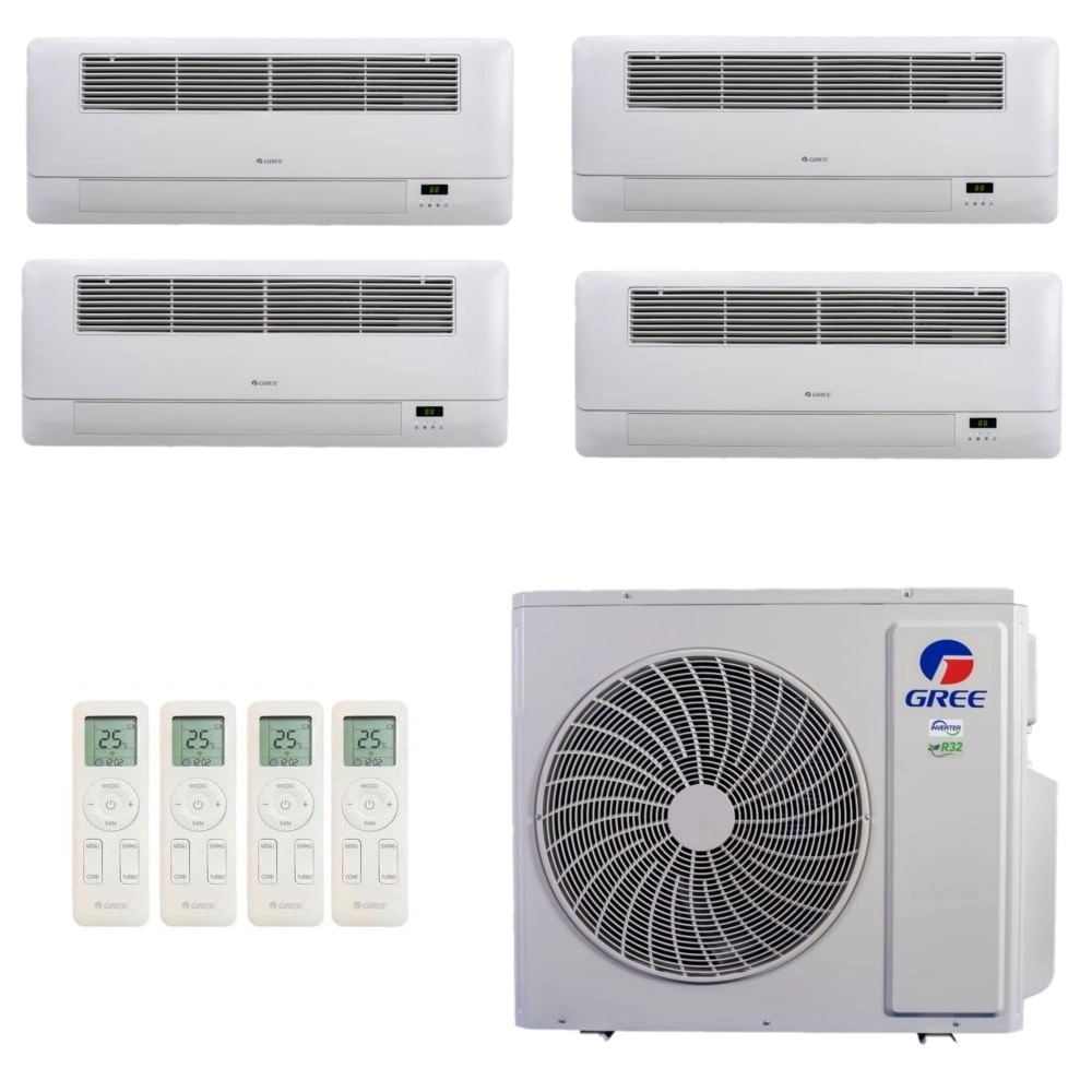 Ar-Condicionado Multi Split Inverter R-32 Gree 48.000 (2x Evap Cassete 1 Via 12.000 + 2x Evap Cassete 1 Via 18.000) Quente/Frio 220V