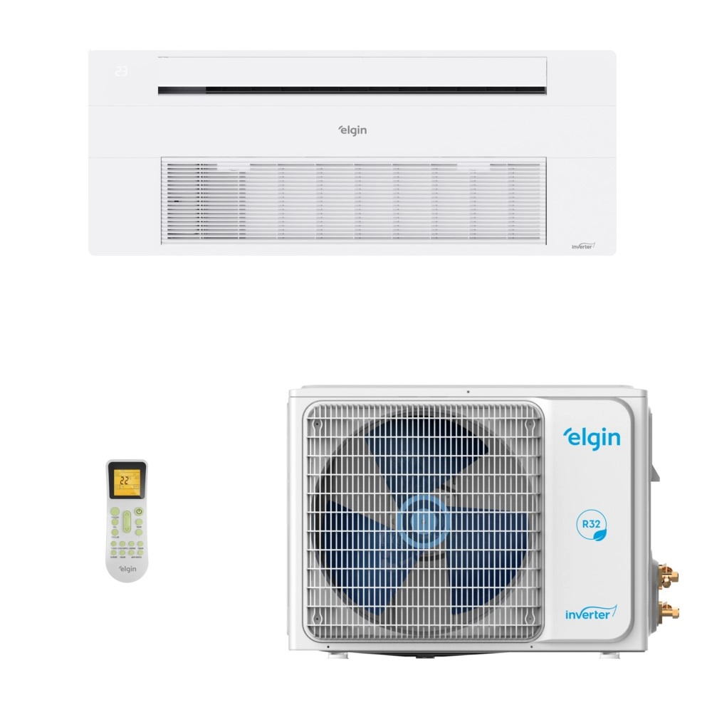 Ar-Condicionado Split Cassete 1 Via Inverter Elgin One Air Wi-Fi 12.000 BTUs Quente/Frio 220V Monofásico