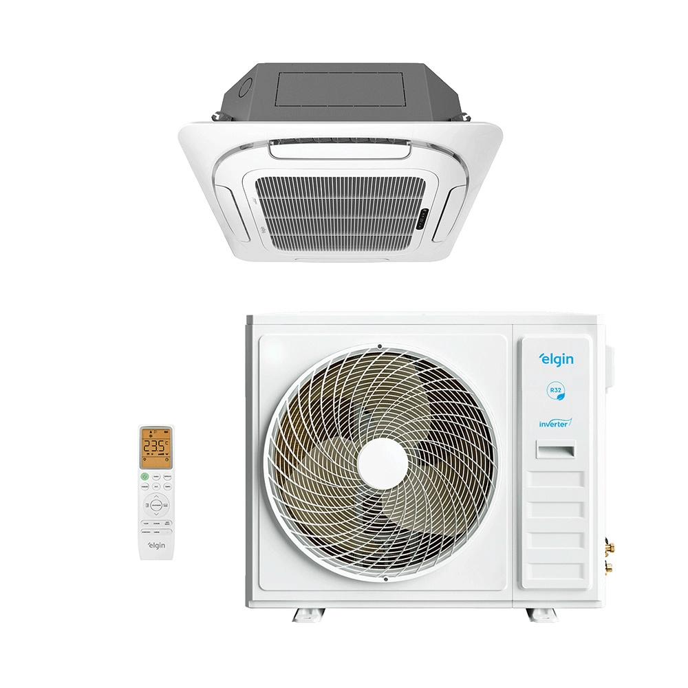 Ar-Condicionado Split Cassete 4 Vias Inverter Elgin WI-FI 60.000 BTUs Só Frio 220V Monofásico