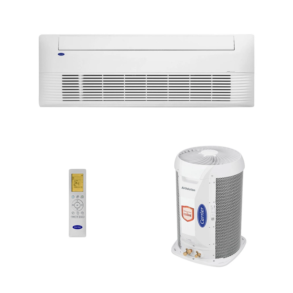 Ar-Condicionado Split Cassete Inverter 1 Via Carrier 12.000 BTUs R-32 Só Frio 220V Monofásico Ar-Condicionado Split Cassete Inverter 1 Via Carrier 12.000 BTUs R-32 Só Frio 220V Monofásico