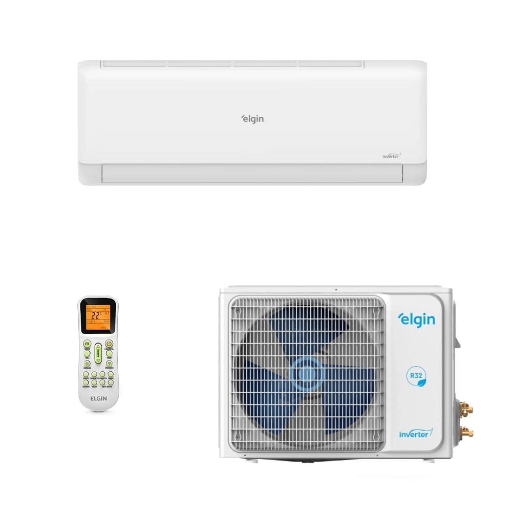 Ar-Condicionado Split HW Elgin Eco Inverter II Wi-Fi 12.000 BTUs R-32 Quente/Frio 220V