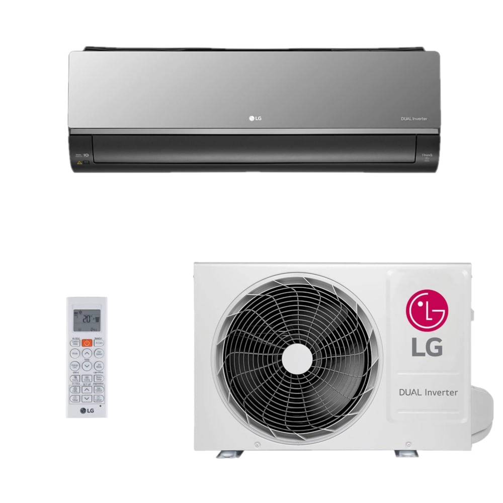 Ar-Condicionado LG AI DUAL Inverter Voice ARTCOOL UV Nano 24.000 BTUs Quente/Frio 220V - S3-W24K2R7A