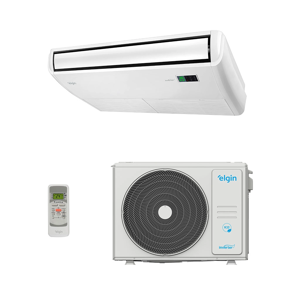 Ar-Condicionado Split Piso Teto Inverter Eco R-32 Elgin 36.000 BTUs Só Frio 220V Monofásico Ar-Condicionado Split Piso Teto Inverter Eco R-32 Elgin 36.000 BTUs Só Frio 220V Monofásico