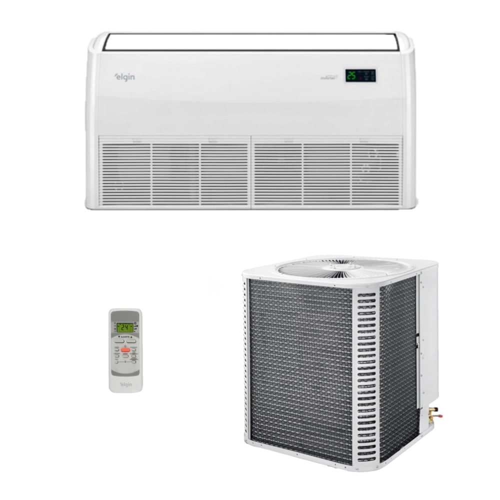Ar-Condicionado Split Piso Teto Inverter Eco R-32 Elgin 36.000 BTUs Só Frio 220V Monofásico Ar-Condicionado Split Piso Teto Inverter Eco R-32 Elgin 36.000 BTUs Só Frio 220V Monofásico