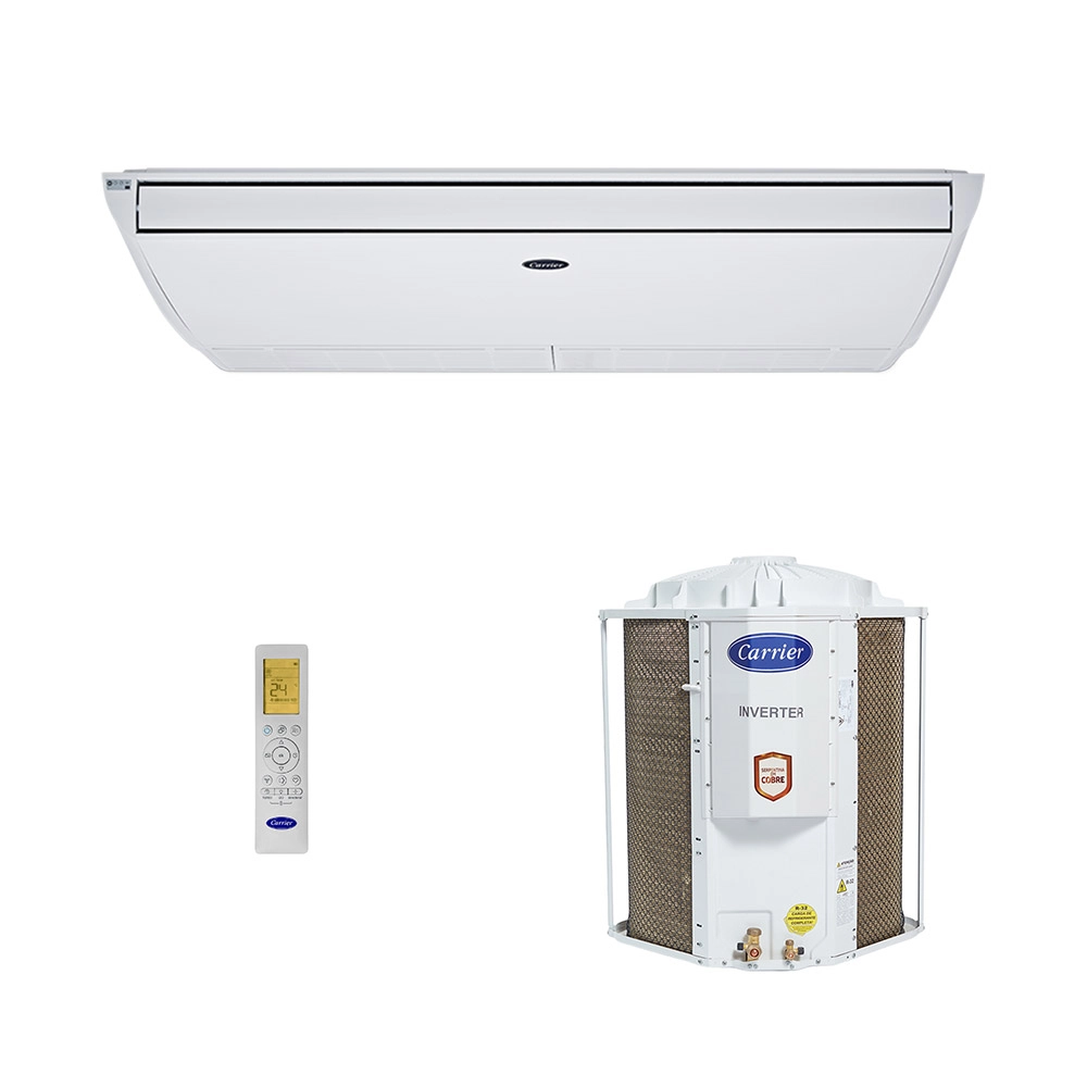 Ar-Condicionado Split Teto Inverter Xpower Carrier 48.000 BTUs R-32 Só Frio 220V Monofásico Ar-Condicionado Split Teto Inverter Xpower Carrier 48.000 BTUs R-32 Só Frio 220V Monofásico
