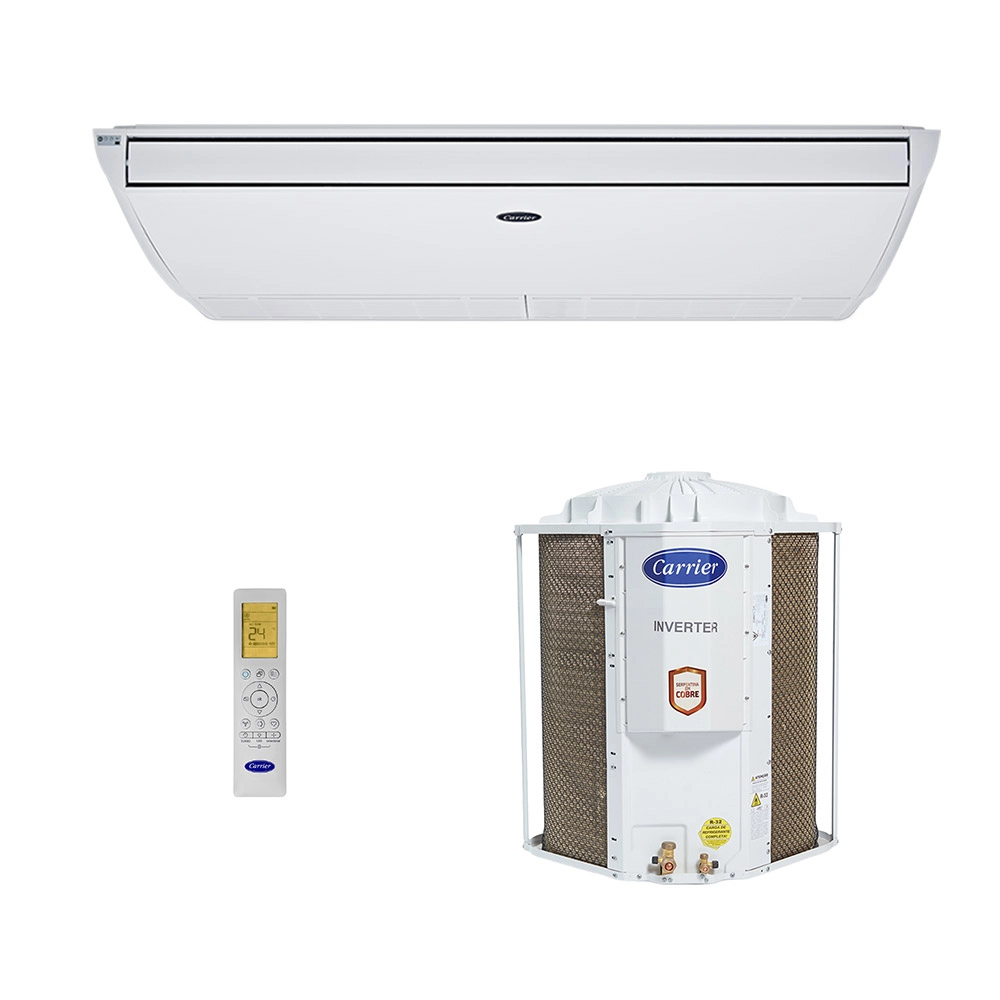 Ar-Condicionado Split Teto Inverter Xpower Carrier 58.000 BTUs R-32 Quente/Frio 220V Monofásico Ar-Condicionado Split Teto Inverter Xpower Carrier 58.000 BTUs R-32 Quente/Frio 220V Monofásico