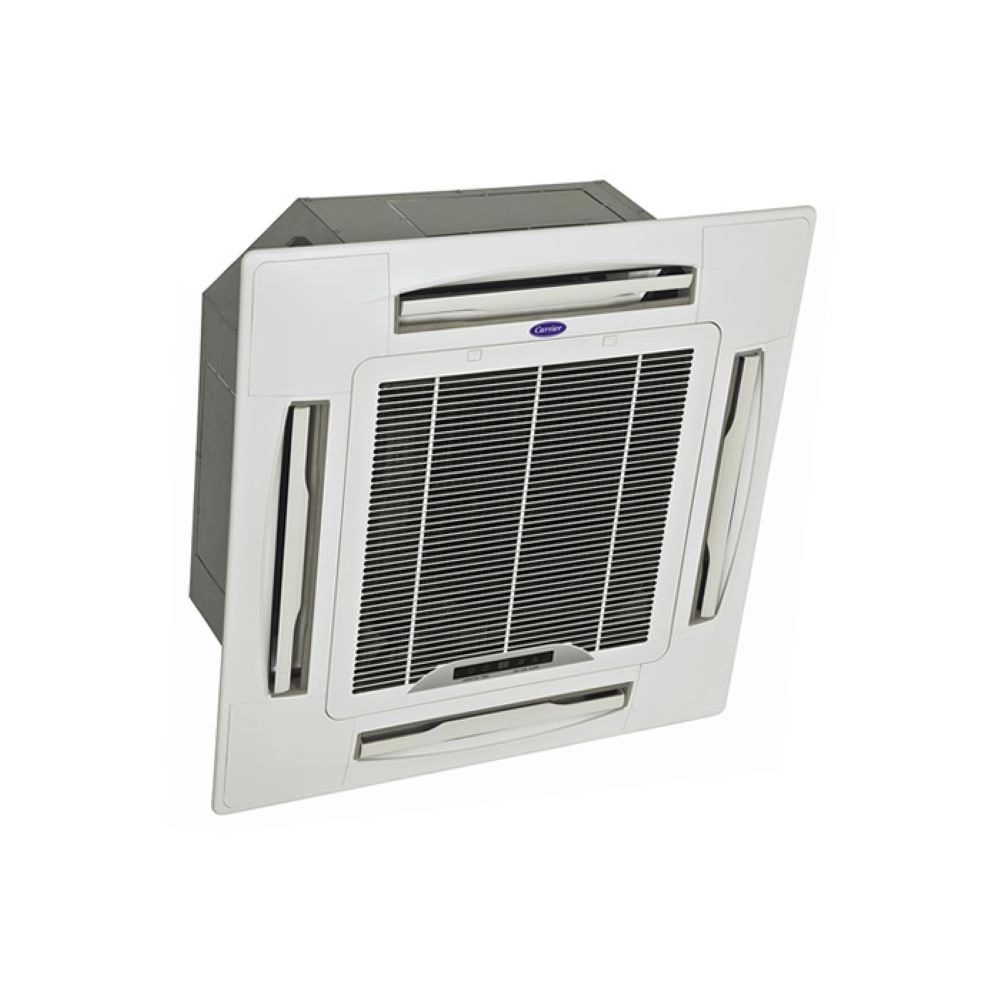 Fancolete Cassete 4 Vias Carrier com Painel 25.000 Btus Quente/Frio 220V Monofásico